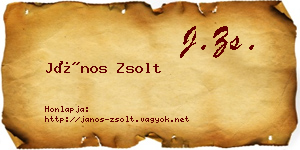 János Zsolt névjegykártya